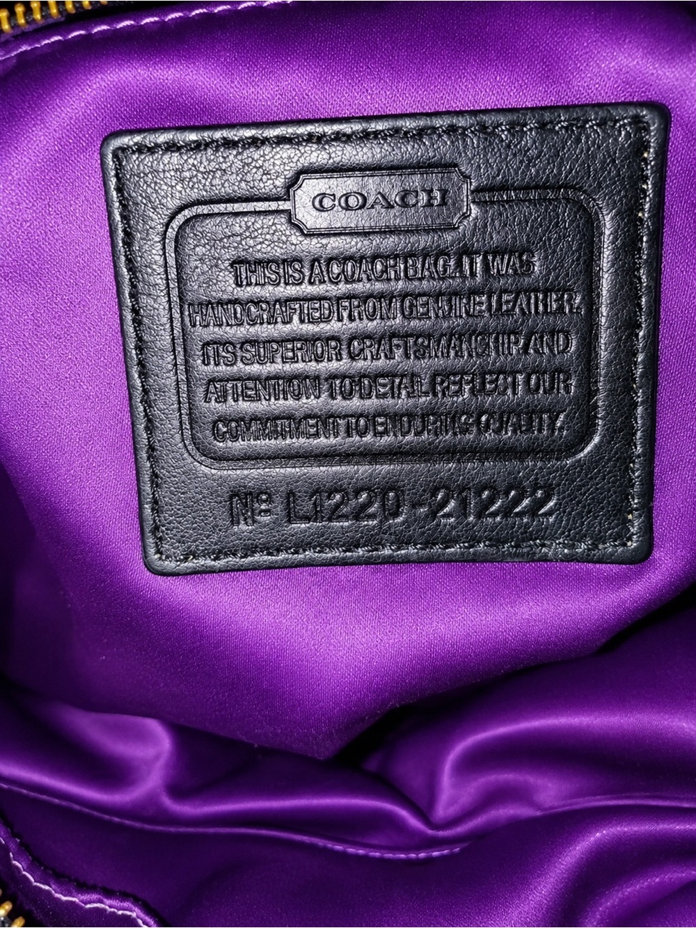 Coach Madison Juliette 21222 Black Leather Satchel Purse EUC originally Strap - Picture 11 of 13